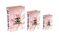 Chic Designer Faux Décor Table Book Box - 3 Size Available