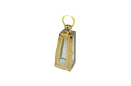 Decorative Pyramid Lanterns – Shiny Gold & Silver Candle Holders, Set of 3 (Large, Medium, Small)