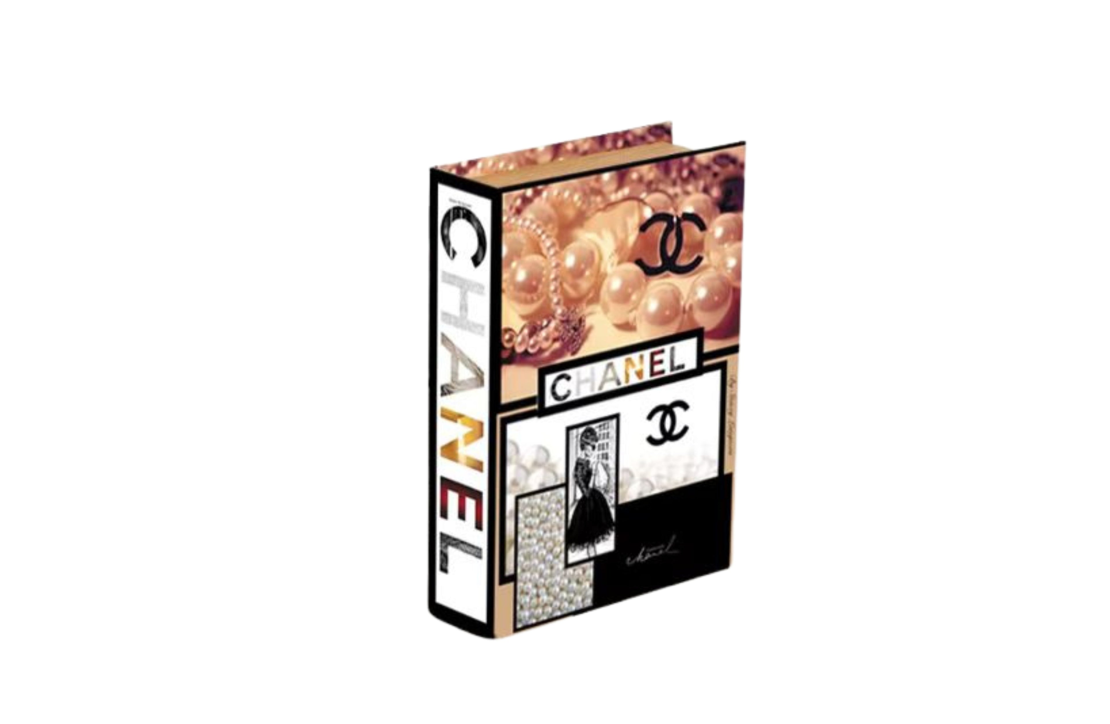 Cc Pearl Designer Faux Décor Table Book Box - 3 Size Available