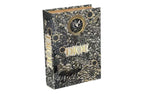 CD Gold & Black Designer Faux Décor Table Book Box - 3 Size Available