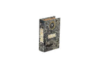CD Gold & Black Designer Faux Décor Table Book Box - 3 Size Available