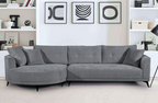 Savannah Round Chaise Lounge Set – Available in Beige or Grey