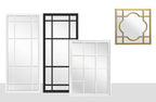 Hampton's Mirrors Window Style Range - 3 Sizes Available