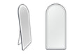 Metal Freestanding / Wall LED Mirror - Black