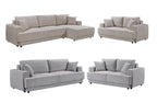 Nora collection image showcasing both grey and beige colours