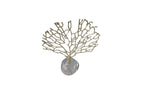 Large Gold Crystal Tree Table Décor with decorative golden branches on a crystal-clear base, adding a refined touch to any room