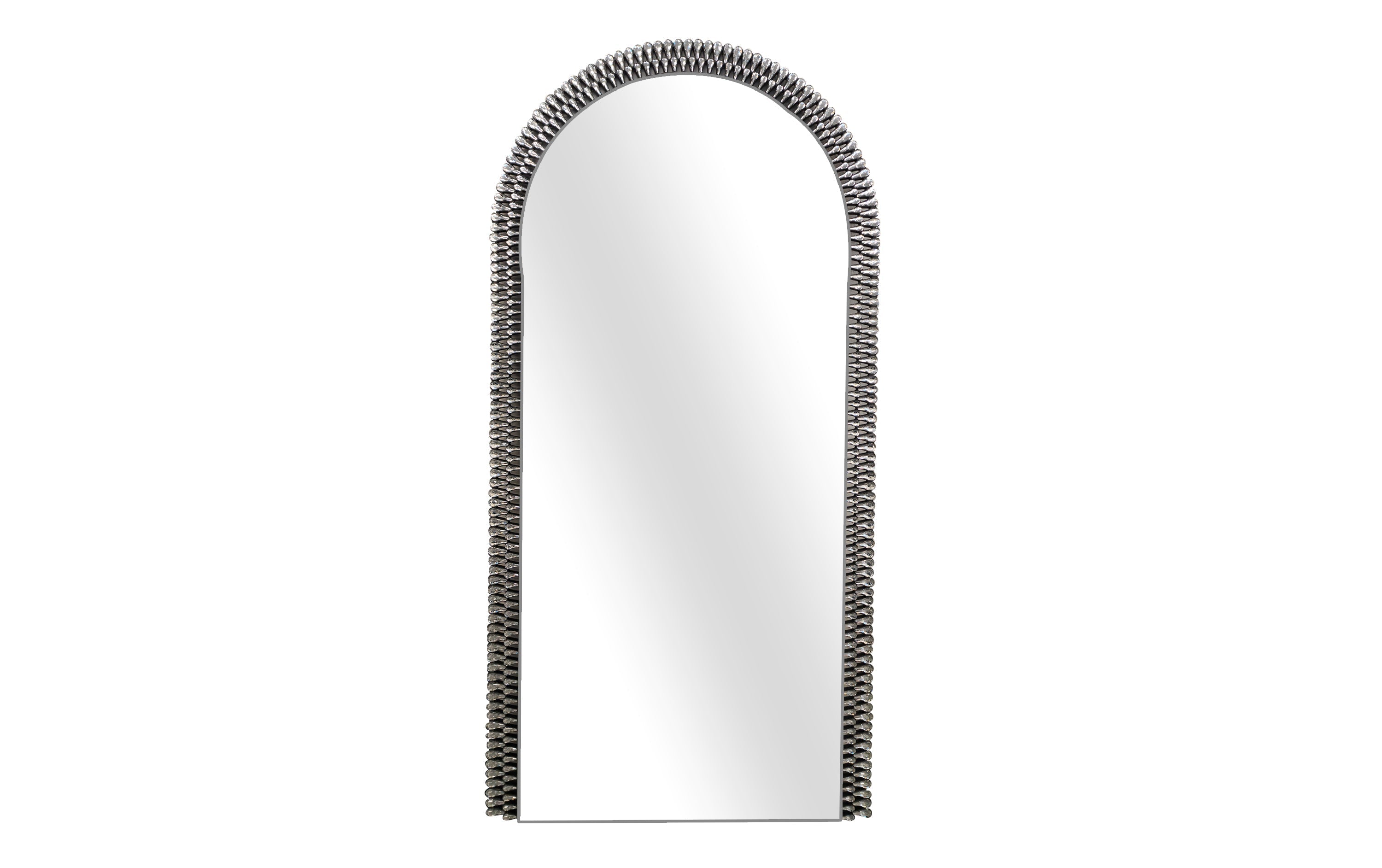Diamond Arch extra large full length mirror with unique arched diamond frame and luxe detailing.