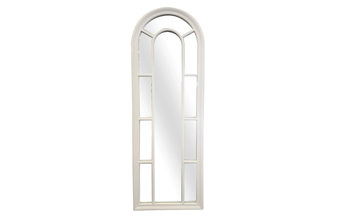 Open Window Style Mirrors Hamptons Arch Window Style Mirror Range - Black & White – Decoraliving