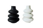 Modern Nordic bubble vases in black and white, perfect for chic minimalist décor.