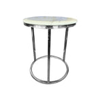 Layla Side Table - Silver - Elegant Collections 